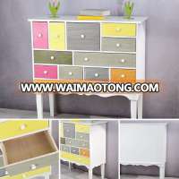 12 Drawers Modern Design Colorful Chest of Drawer Side Cabinet for Living Room