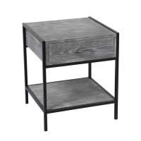 Grey Wooden With Drawers Sofa Table /Side Table For livingroom